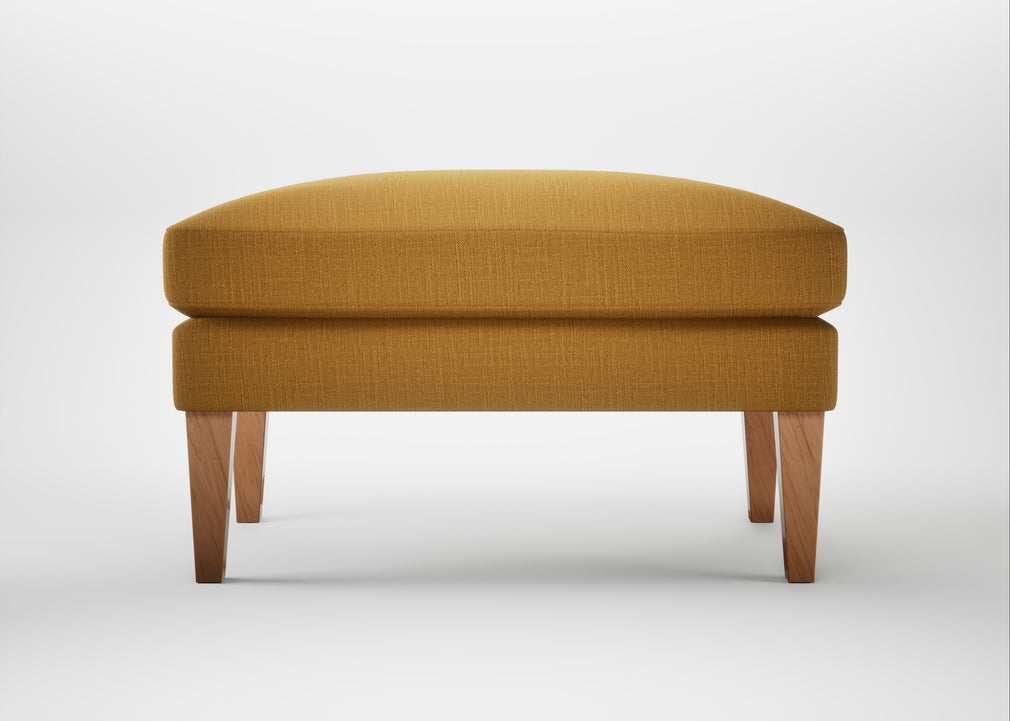 Wallis Ottoman Smart Cotton Linen Sahara / Natural