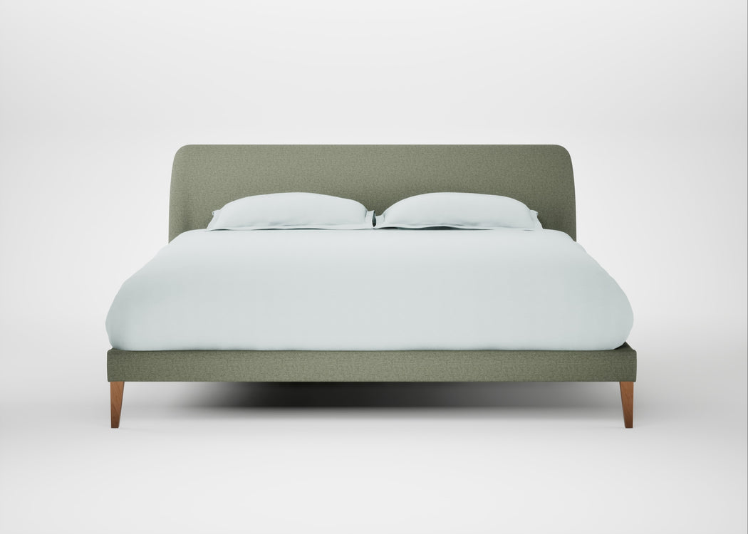 Wallis Bed Super King / Capelo Linen-Cotton Sage / Natural"
