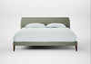 Wallis Bed Super King / Capelo Linen-Cotton Sage / Walnut Stained"