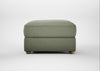 Tailor Rectangular Footstool Capelo Linen-Cotton Sage / Natural
