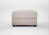Tailor Rectangular Footstool Capelo Linen-Cotton Sesame / Black