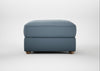 Tailor Rectangular Footstool Smart Cotton Linen Celestial / Natural