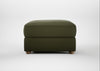 Tailor Rectangular Footstool Smart Cotton Linen Myrtle / Natural
