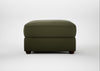 Tailor Rectangular Footstool Smart Cotton Linen Myrtle / Walnut Stained