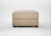 Tailor Rectangular Footstool Smart Cotton Linen Rice / Black