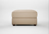 Tailor Rectangular Footstool Smart Cotton Linen Rice / Walnut Stained