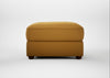 Tailor Rectangular Footstool Smart Cotton Linen Sahara / Walnut Stained