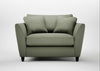 Torino Loveseat Capelo Linen-Cotton Sage / Black