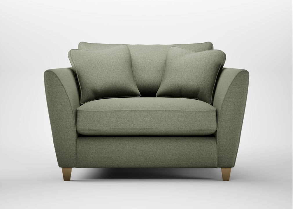 Torino Loveseat Capelo Linen-Cotton Sage / Natural