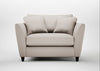 Torino Loveseat Capelo Linen-Cotton Sesame / Black
