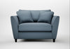 Torino Loveseat Smart Cotton Linen Celestial / Black