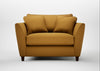 Torino Loveseat Smart Cotton Linen Sahara / Walnut Stained