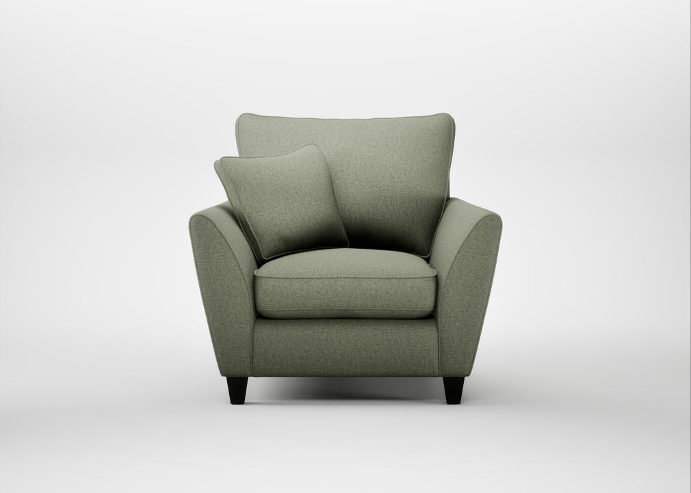 Torino Armchair Capelo Linen-Cotton Sage / Black