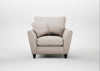 Torino Armchair Capelo Linen-Cotton Sesame / Black