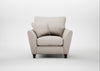 Torino Armchair Capelo Linen-Cotton Sesame / Walnut Stained