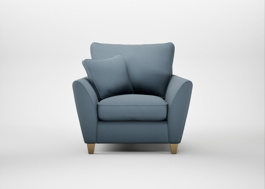 Torino Armchair Smart Cotton Linen Celestial / Natural