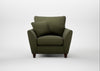Torino Armchair Smart Cotton Linen Myrtle / Walnut Stained