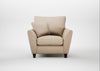 Torino Armchair Smart Cotton Linen Rice / Black