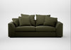 Cumulus 4 Seater Sofa Smart Cotton Linen Myrtle