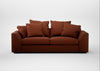 Cumulus 4 Seater Sofa Smart Cotton Linen Rust