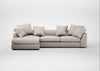 Cumulus Left Hand Facing Corner Sofa Capelo Linen-Cotton Sesame