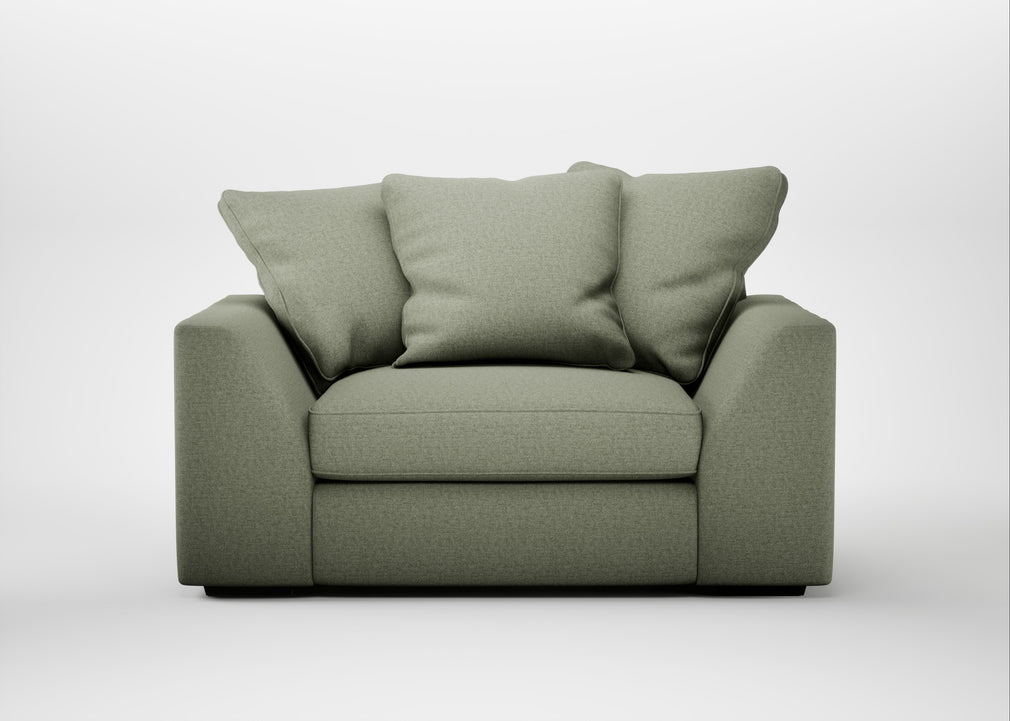 Cumulus Loveseat Capelo Linen-Cotton Sage