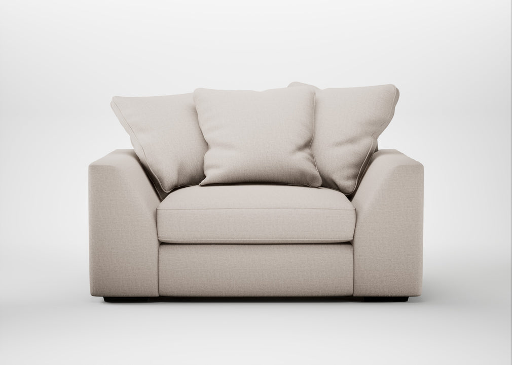 Cumulus Loveseat Capelo Linen-Cotton Sesame