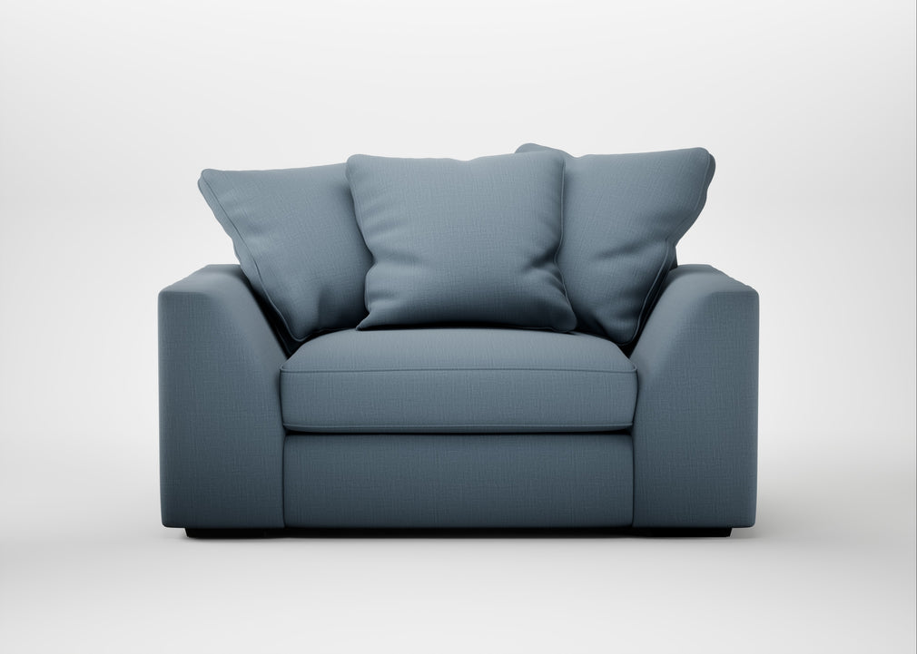 Cumulus Loveseat Smart Cotton Linen Celestial