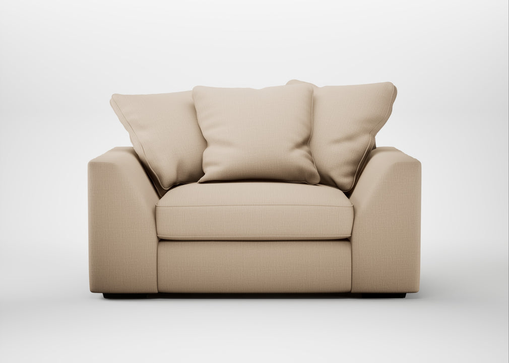 Cumulus Loveseat Smart Cotton Linen Rice