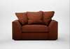 Cumulus Loveseat Smart Cotton Linen Rust