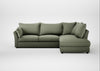 Tailor Right Hand Facing Corner Sofa Capelo Linen-Cotton Sage / Black