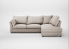 Tailor Right Hand Facing Corner Sofa Capelo Linen-Cotton Sesame / Black
