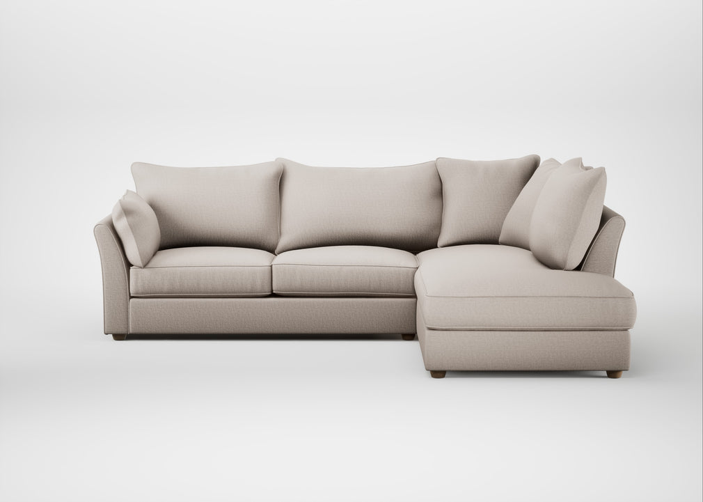 Tailor Right Hand Facing Corner Sofa Capelo Linen-Cotton Sesame / Natural