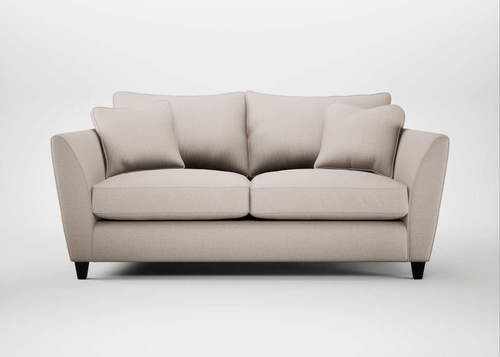 Torino 3 Seater Sofa Capelo Linen-Cotton Sesame / Black
