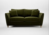 Torino 3 Seater Sofa Cotton Velvet Evergreen / Natural