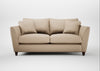 Torino 3 Seater Sofa Smart Cotton Linen Rice / Walnut Stained