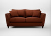 Torino 3 Seater Sofa Smart Cotton Linen Rust / Black