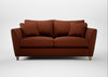 Torino 3 Seater Sofa Smart Cotton Linen Rust / Natural