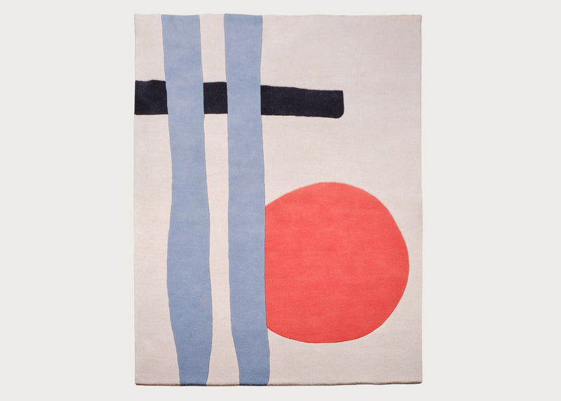 Heal's + L.F.Markey Solstice Rug Blue Stripe
