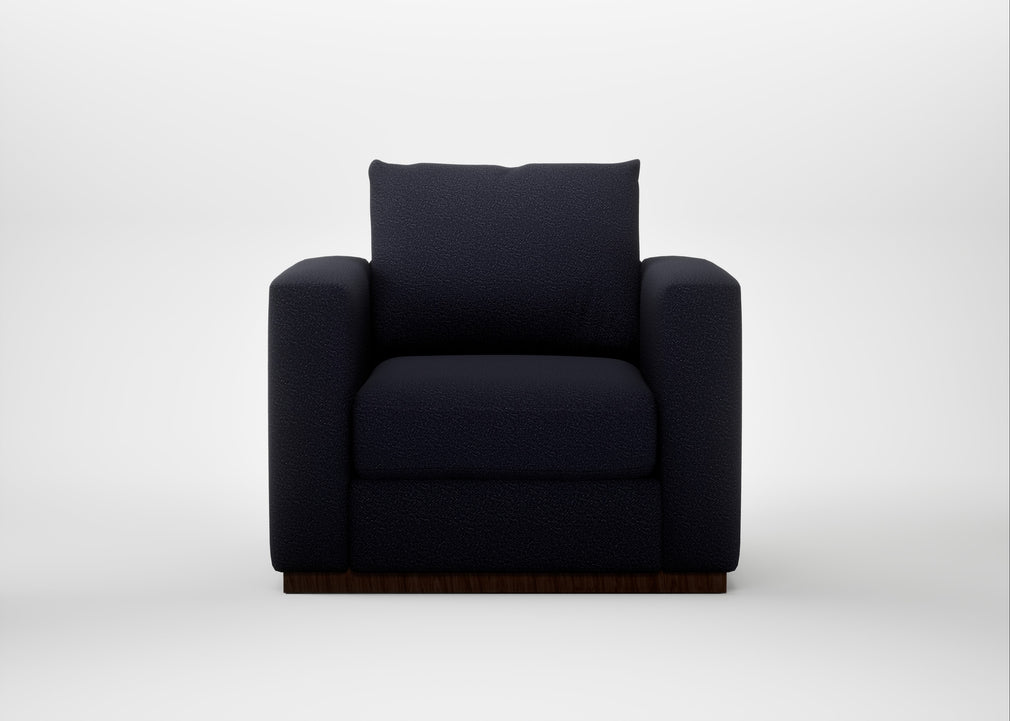 Trento Armchair Boucle Indigo