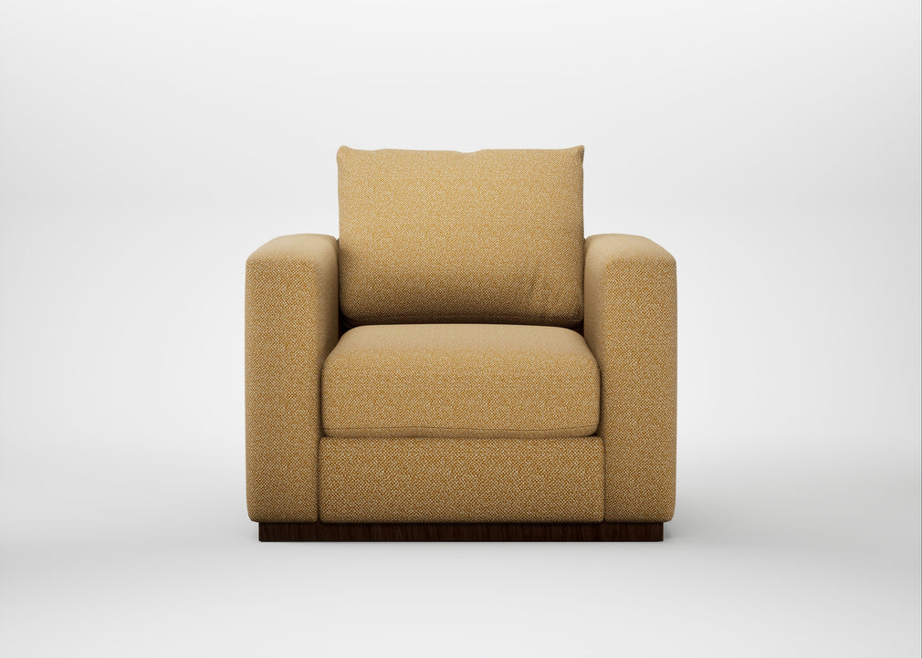 Trento Armchair Boucle Tweed Citrine