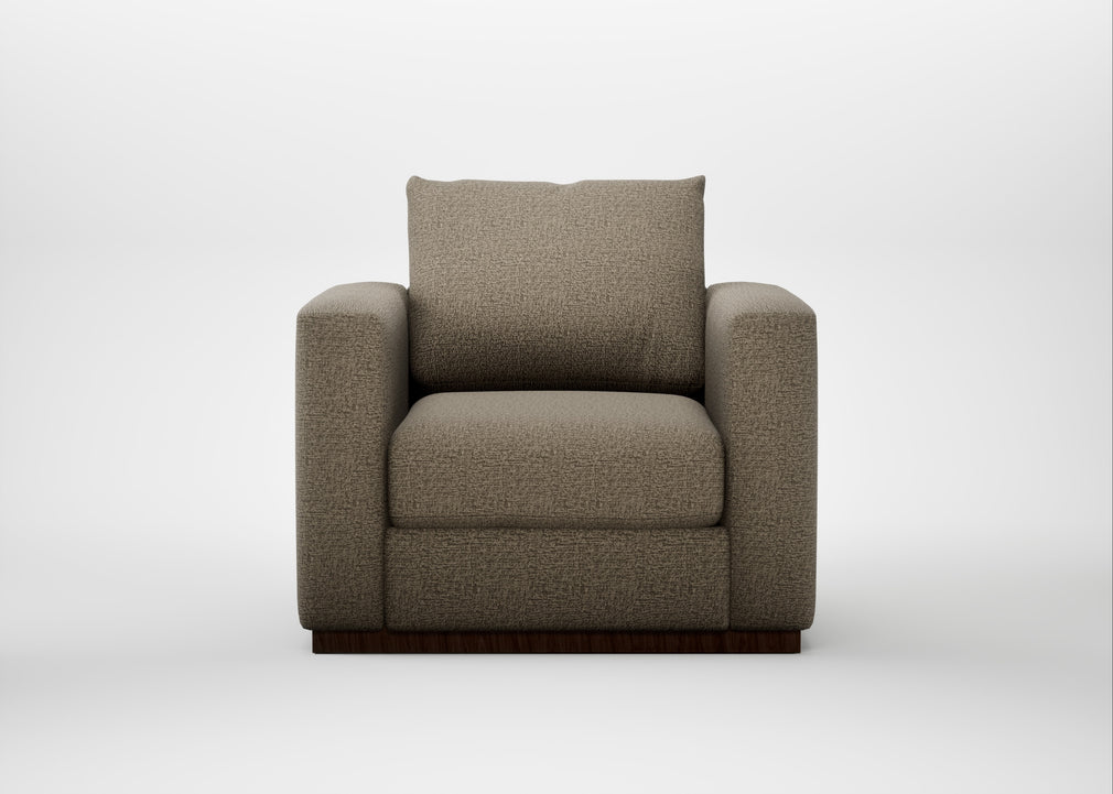 Trento Armchair Boucle Velvet Rocky