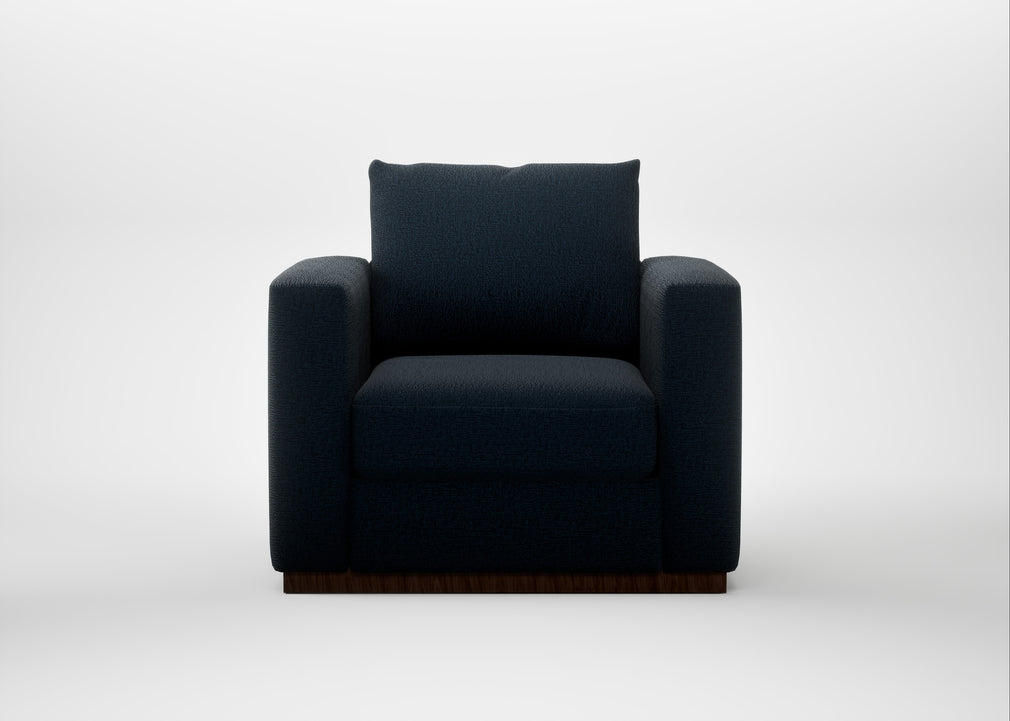 Trento Armchair Boucle Velvet Space