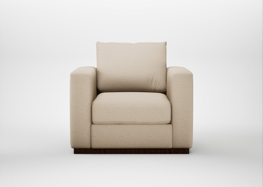 Trento Armchair Brushed Cotton Oat