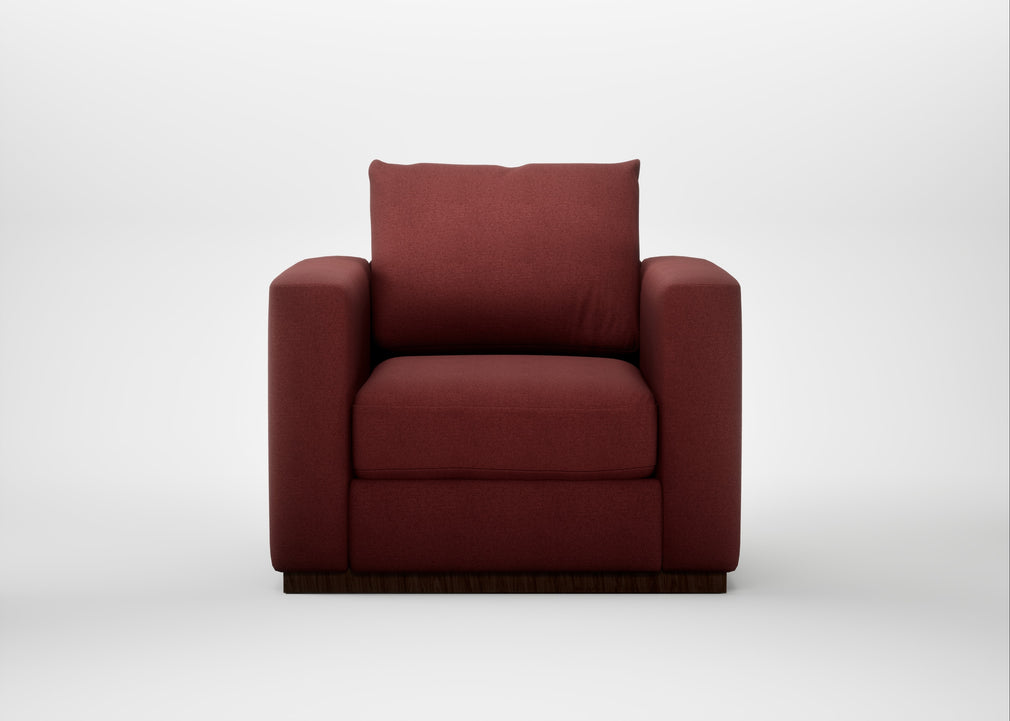 Trento Armchair Capelo Linen-Cotton Etruscan Red