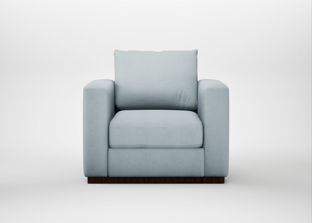 Trento Armchair Capelo Linen-Cotton Sea Shanty