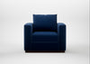 Trento Armchair Cotton Velvet Midnight