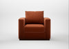 Trento Armchair Cotton Velvet Russet