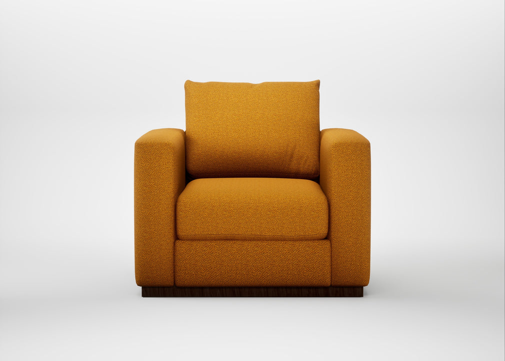 Trento Armchair Loop Twill Ochre