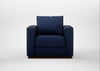 Trento Armchair Melton Wool New Navy